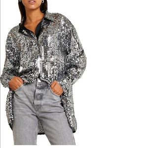 Oversized Sequin Shirt/Tunic